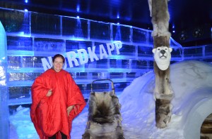 partying with the polar bear...