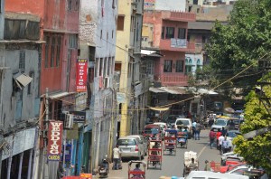 typical delhi street 